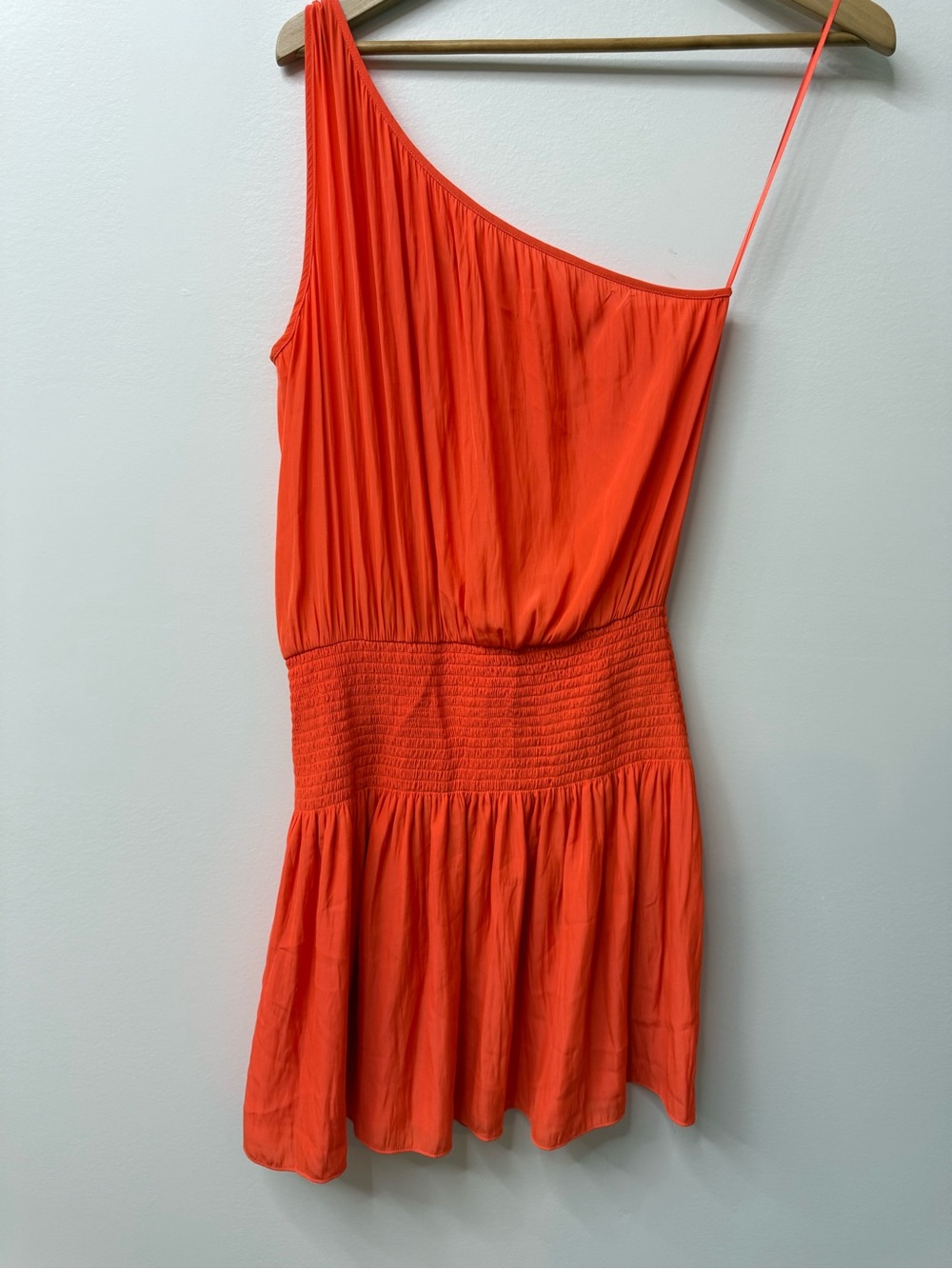 Ramy Brook Bright Orange One-Shoulder Women’s Dress Size M - Picture 3 of 6